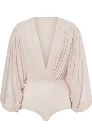Serafini Draped-sleeve top