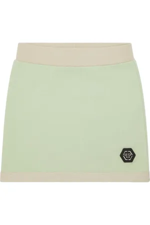 Philipp Plein Logo-appliqu?? mini skirt