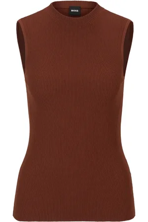 HUGO BOSS Ribbed-knit tank top