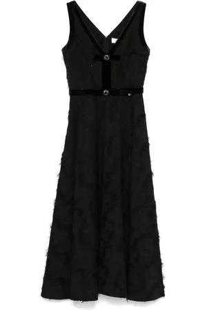 NISSA Frayed midi dress