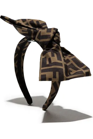 Fendi FF-logo bow-detail headband