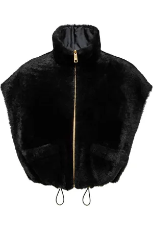 Prada Reversible shearling cropped vest