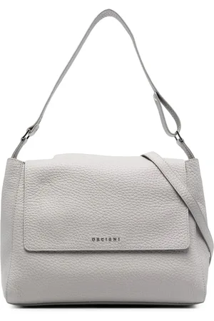 Orciani Grained-leather shoulder-bag