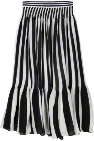 CFCL Pleated striped midi trousers