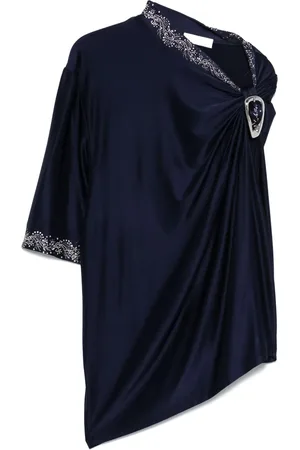 Paco rabanne Buckle-detail draped top