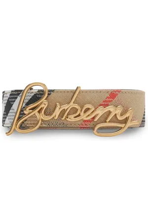 Burberry Reversible check signature belt