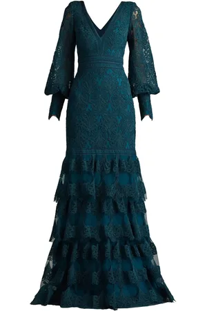 Tadashi Shoji Aponi tiered embroidered dress