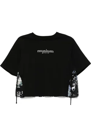 Musium Div. Logo-embroidered T-shirt