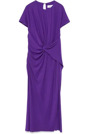 Lanvin Knot-detailed midi dress