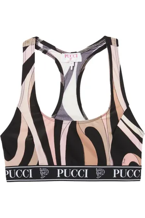 Puccini Marmo-print sports bra
