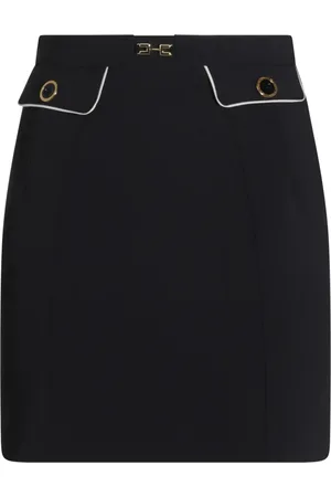 Elisabetta Franchi Logo-plaque skirt