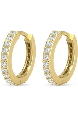 VEYNOU 14kt yellow diamond huggie earrings