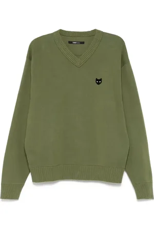 SONGZIO Emblem V-neck jumper