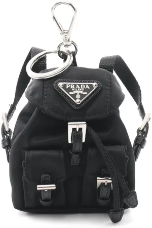 Prada 2020s enamel triangle-logo backpack