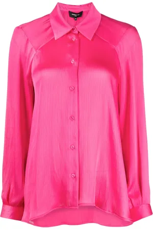Paule Ka Long-sleeve satin pliss?? shirt