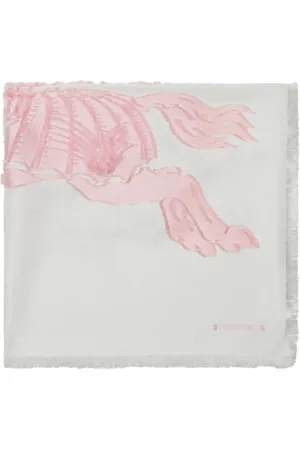Burberry EKD-motif fringed scarf