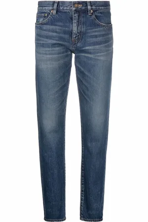 Saint Laurent Stonewashed straight-leg jeans