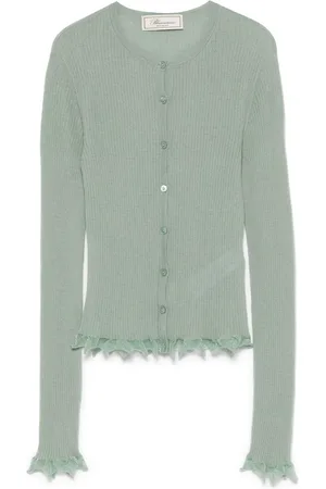 BLUMARINE Lettuce-hem cardigan