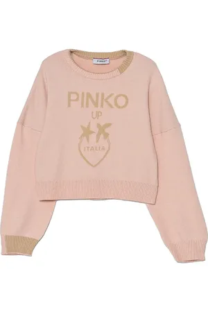 Pinko Intarsia knit-logo sweater