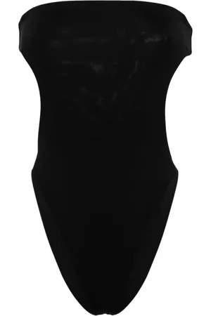 Saint Laurent Strapless cut-out swimsuit