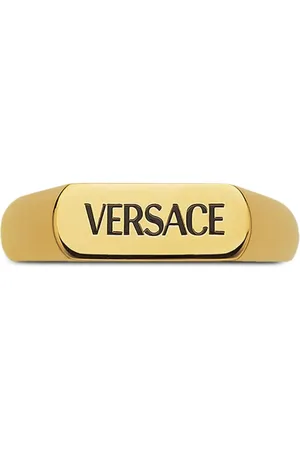 VERSACE Logo-engraved ring