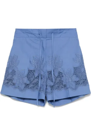 P.A.R.O.S.H. Floral-embroidered shorts
