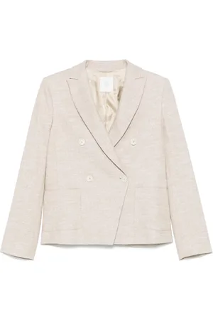 ELEVENTY Metallic-threading blazer
