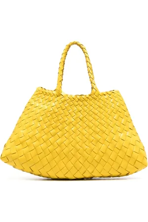 Dragon Diffusion Woven leather tote bag