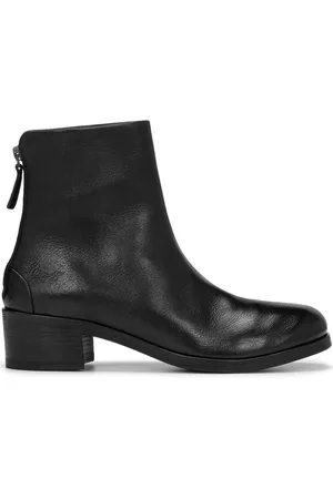 MARSÈLL Block-heel ankle leather boots