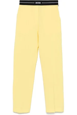 Msgm Logo-waistband trousers