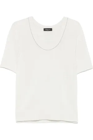Fabiana Filippi Bead-detail T-shirt