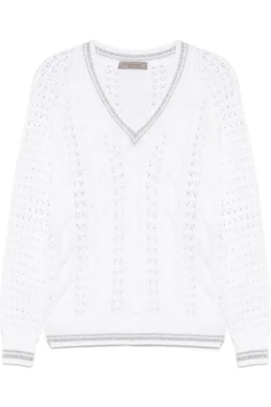 D.EXTERIOR Open-knit sweater