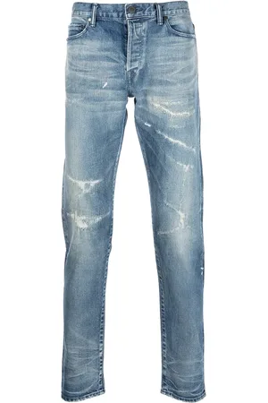 JOHN ELLIOTT Distressed skinny-cut jeans