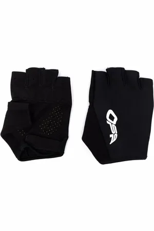 OFF-WHITE Logo-print fingerless gloves