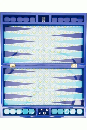 Jonathan Adler Basketweave backgammon set