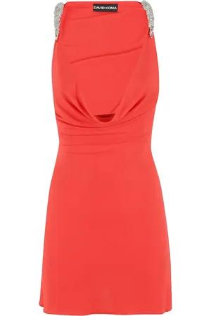DAVID KOMA Cowl-neck mini dress