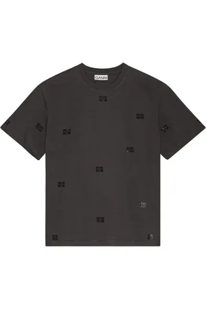 Ganni Logo-embellished T-shirt