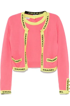 CHANEL 1990-2000s ensemble cardigan short-sleevev top