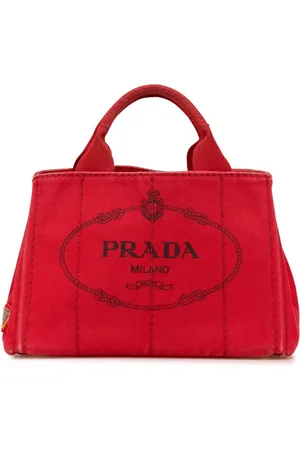 Prada 2010-2024 Small Canvas Canapa Logo satchel