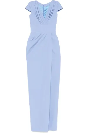 RHEA COSTA Draped maxi dress