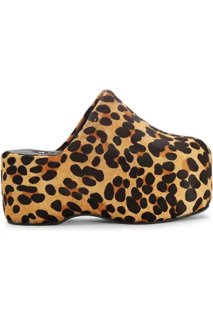 SIMON MILLER Bubble cheetah-print mules