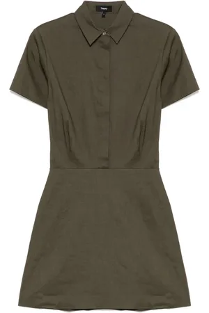 THEORY Short-sleeved A-line dress