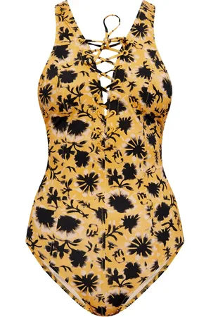 ULLA JOHNSON Floral-print swimsuit