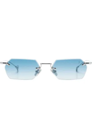 Eyepetizer Rectangle-frame metallic sunglasses