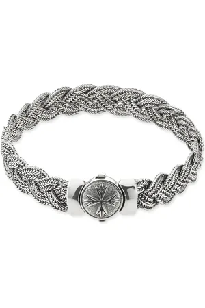 EMANUELE BICOCCHI Diamond-cut flat braided bracelet