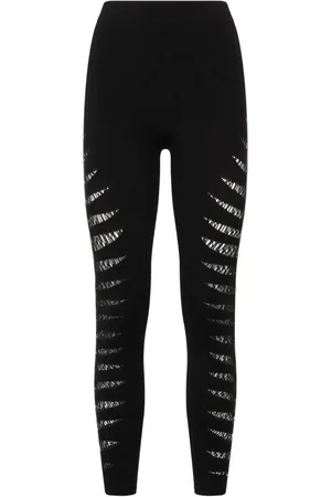 Roberto Cavalli Python-patterned leggings