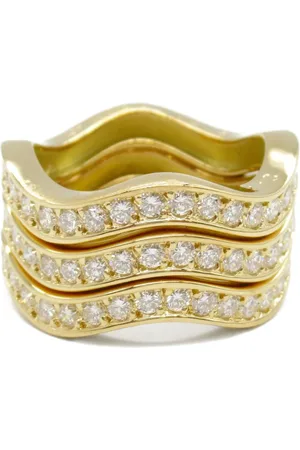 Cartier 2010s 18kt yellow Neptune diamond ring