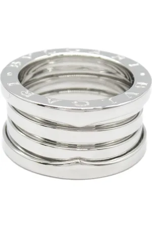Bvlgari 2010s 18K white gold B Zero One ring