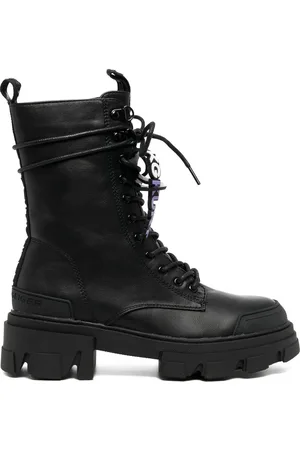 Kurt Geiger Trekker logo-tag leather boots