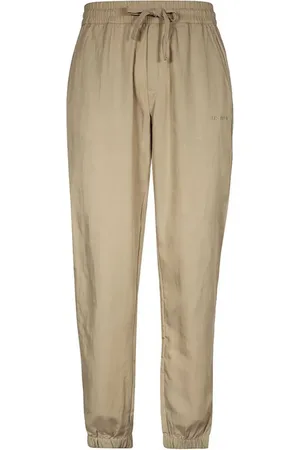 Les Deux Logo-embroidered tapered trousers
